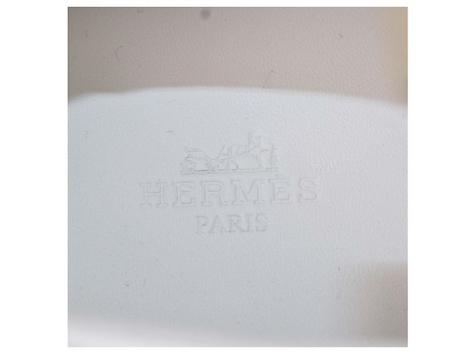 Hermès Sneakers Leader in pelle bianca Hermes Bianco - vista 6