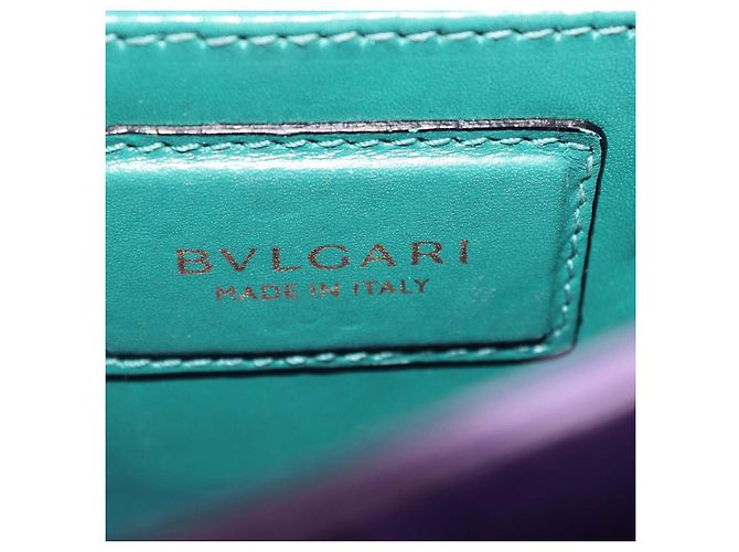Bulgari Borsa Bvlgari Serpenti Forever Top Handle in pelle verde - vista 5