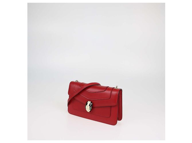 Bulgari Borsa a tracolla Bvlgari Serpenti Forever in pelle rossa Rosso - vista 2