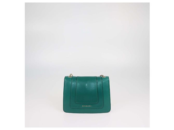 Bulgari Borsa a tracolla Bvlgari Serpenti Forever in pelle verde - vista 3