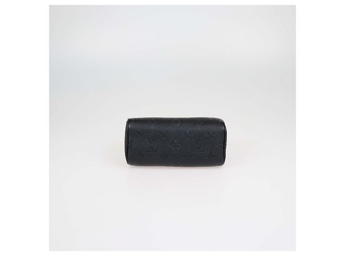 Borsa Nano Speedy Louis Vuitton in pelle Monogram Empreinte nera Nero - vista 4