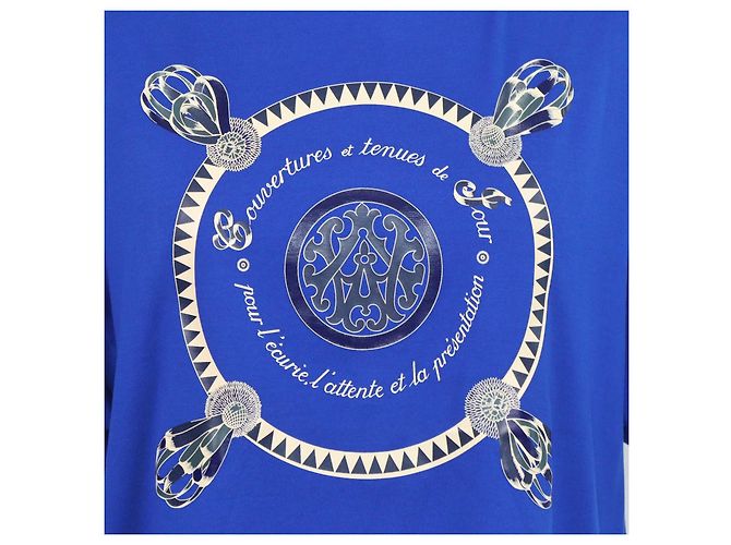 Hermès Bleu Mykonos Algodón Cubiertas y Conjuntos Maxi T-Shirt Azul - vista 4
