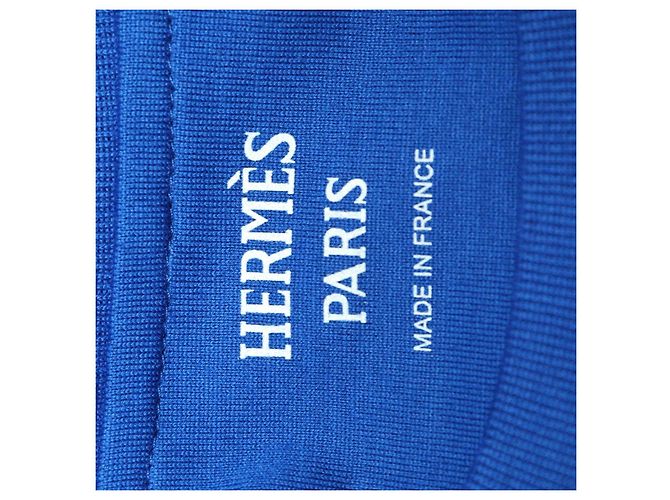 Hermès Bleu Mykonos Algodón Cubiertas y Conjuntos Maxi T-Shirt Azul - vista 5