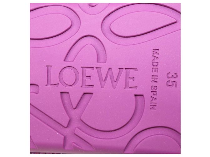 Sapatilhas Rio Mary Jane Loewe em camurça e ráfia Orchid Roxo - vista 6