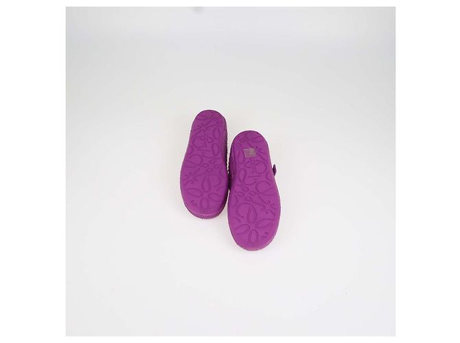 Sapatilhas Rio Mary Jane Loewe em camurça e ráfia Orchid Roxo - vista 7