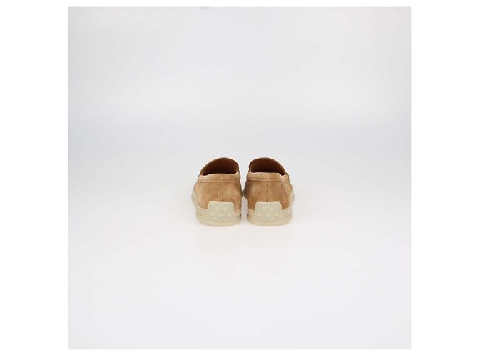 Mocassini Espadrilles Tod's in Camoscio Marrone - vista 5