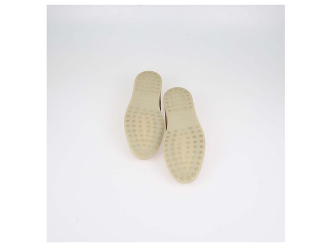 Mocassini Espadrilles Tod's in Camoscio Marrone - vista 7