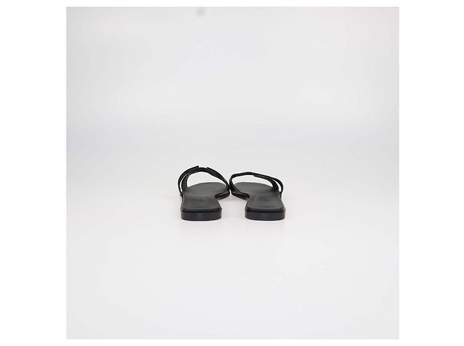 Hermès Sandali Oran in pelle Box Calf nera Hermes Nero - vista 5