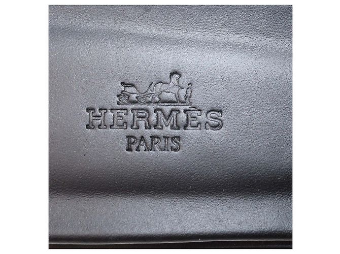 Hermès Sandali Oran in pelle Box Calf nera Hermes Nero - vista 6