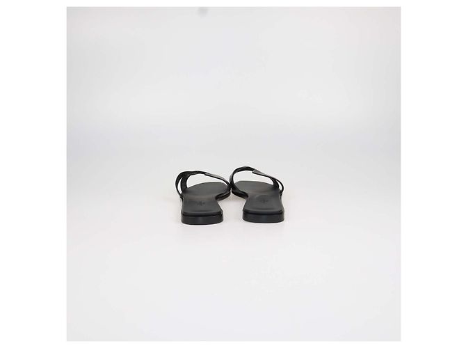 Hermès Sandali Oran Hermes in pelle Box Calf nera Nero - vista 5