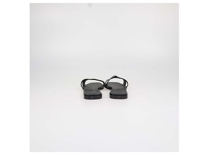 Hermès Sandali Oran Hermes in pelle Box Calf nera Nero - vista 5