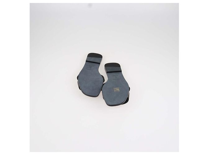 Hermès Sandali Oran Hermes in pelle Box Calf nera Nero - vista 7
