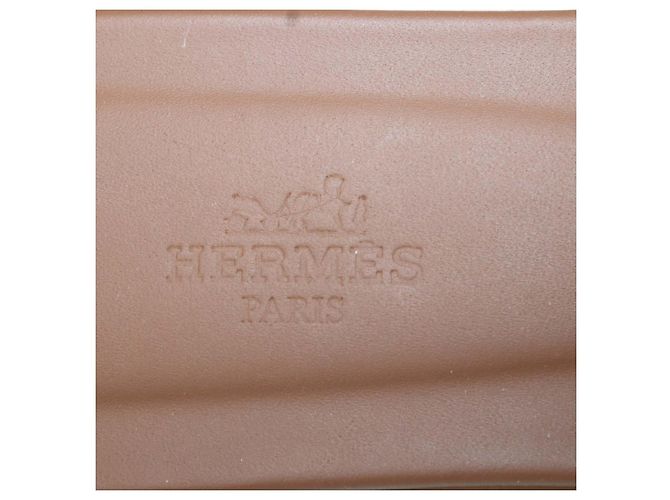 Hermès Sandali Oran in pelle Box calf Gold Hermes Marrone - vista 6