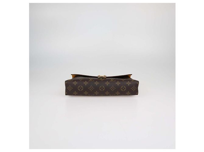Borsa a catena Pallas Louis Vuitton in Canvas Monogram e pelle Safran Marrone Giallo - vista 4