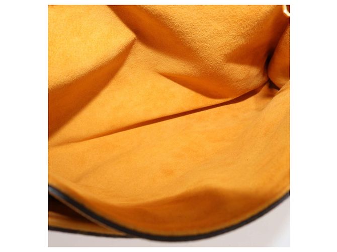 Borsa a catena Pallas Louis Vuitton in Canvas Monogram e pelle Safran Marrone Giallo - vista 6
