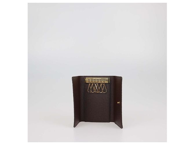 Louis Vuitton Damier Ebene Canvas 6 Key Holder Marrom - vista 4