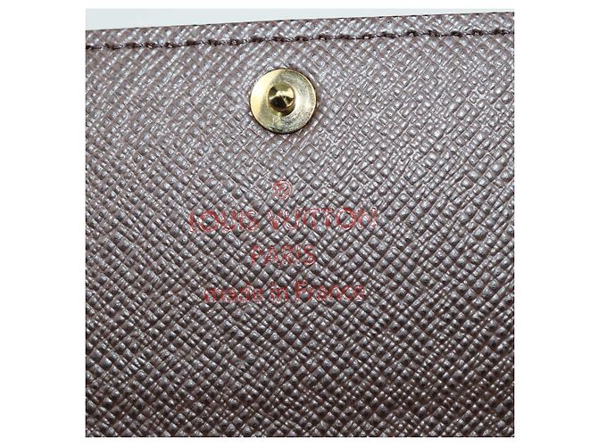 Louis Vuitton Damier Ebene Canvas 6 Key Holder Marrom - vista 6
