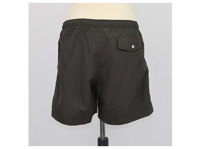 Hermès Hermes Bañador largo de nailon verde oscuro - vista 3