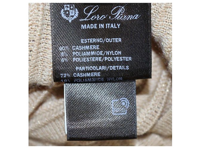 Falda Maxi Luciole en mezcla de cachemira marrón claro Loro Piana - vista 6