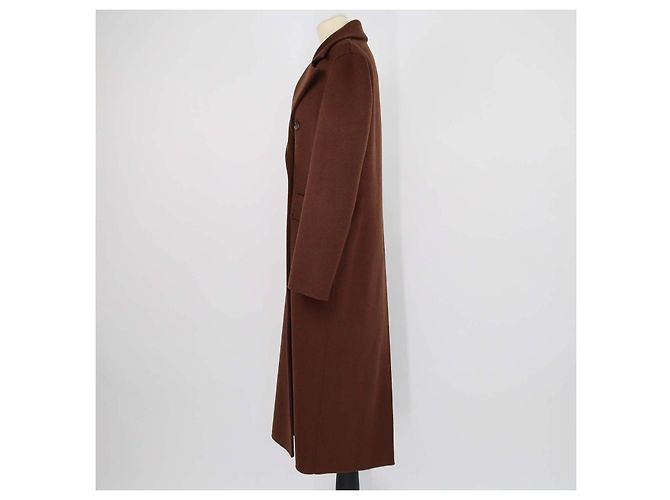 Casaco clássico ajustado em lã e seda Nanushka Cinnamon Brown Marrom - vista 2
