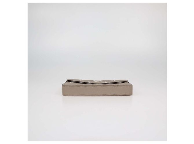 Borsa Felicie Pochette Louis Vuitton in pelle Monogram Empreinte Beige - vista 5