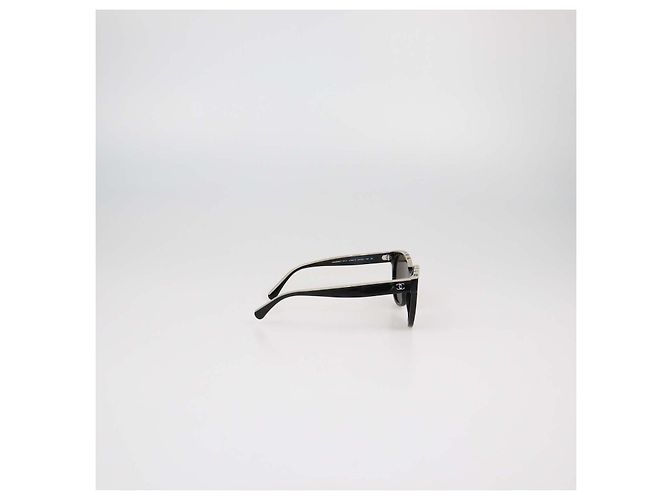 Chanel Black,Beige Butterfly Sonnenbrille Schwarz - Ansicht 3