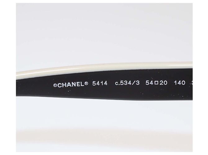 Chanel Black,Beige Butterfly Sonnenbrille Schwarz - Ansicht 6