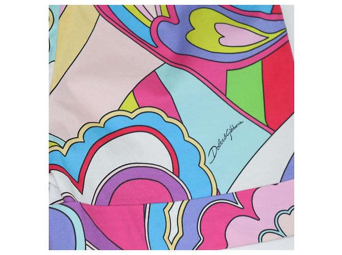 Pantaloncini stampati in cotone multicolore Dolce & Gabbana - vista 4