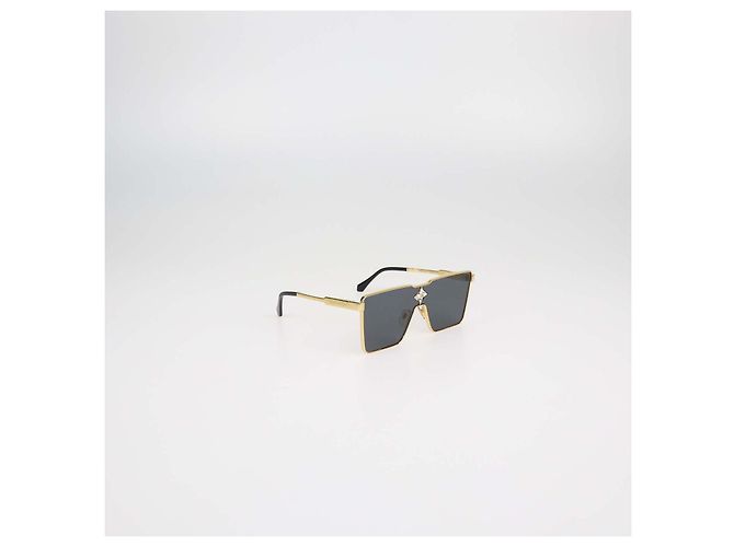Occhiali da sole Louis Vuitton Gold, Black Cyclone Metal D'oro - vista 2