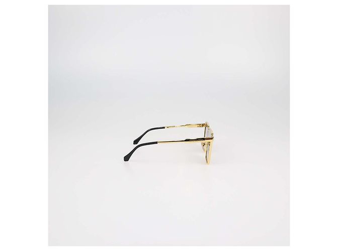 Occhiali da sole Louis Vuitton Gold, Black Cyclone Metal D'oro - vista 3