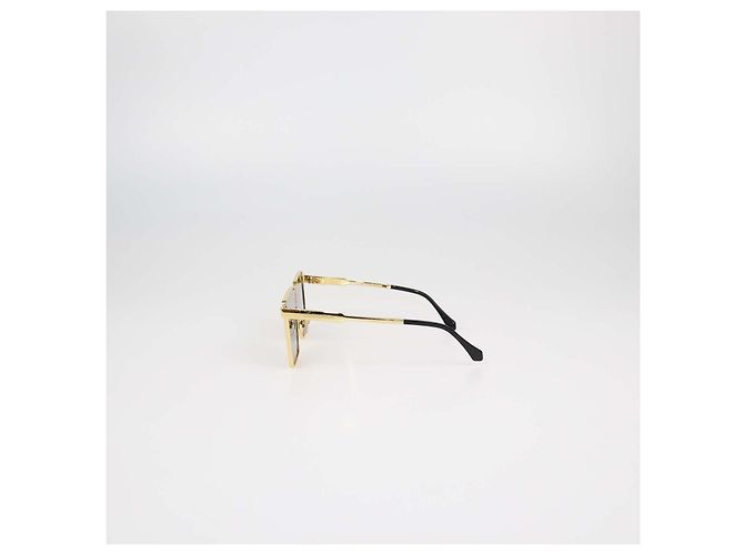 Occhiali da sole Louis Vuitton Gold, Black Cyclone Metal D'oro - vista 4