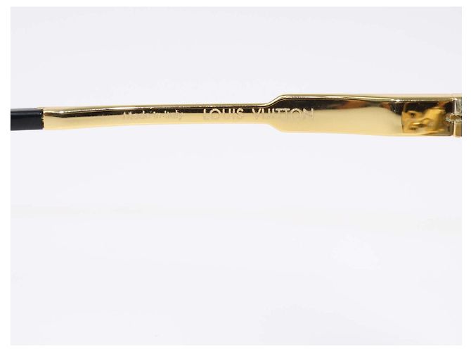 Occhiali da sole Louis Vuitton Gold, Black Cyclone Metal D'oro - vista 6