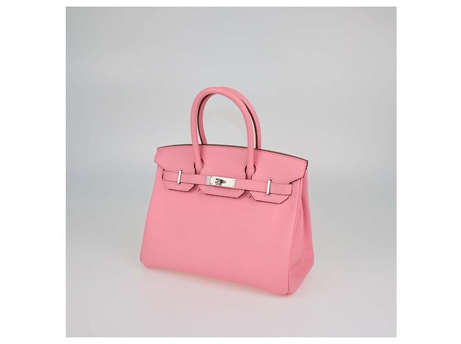 Hermès Borsa Birkin 30 Hermes Rose Confetti in pelle Epsom con hardware Palladium Rosa - vista 2