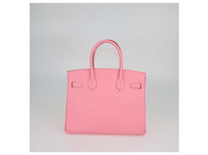 Hermès Borsa Birkin 30 Hermes Rose Confetti in pelle Epsom con hardware Palladium Rosa - vista 3