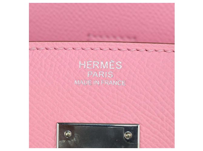Hermès Borsa Birkin 30 Hermes Rose Confetti in pelle Epsom con hardware Palladium Rosa - vista 5