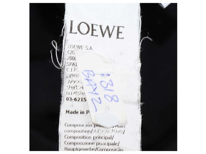 Regata Loewe em malha de algodão preta com Anagrama bordado Preto - vista 6