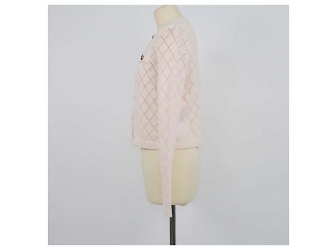 Zimmermann Cardigan aus Wolle in Hellbeige mit Pointelle-Strick - Ansicht 2