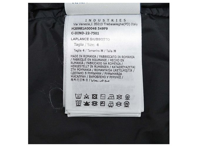 Veste Moncler Off White en polyester avec capuche amovible bordée de fourrure et ceinture Blanc - vue 8