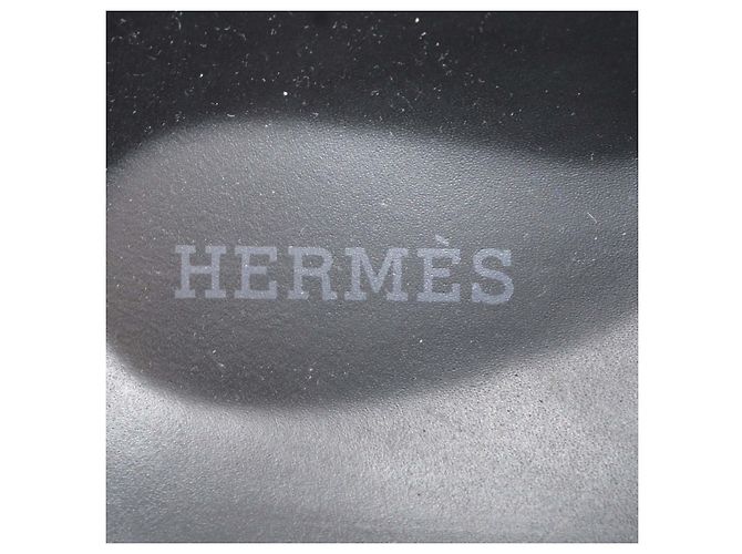 Hermès Sandali Chypre Hermes in pelle Naturel Marrone - vista 6