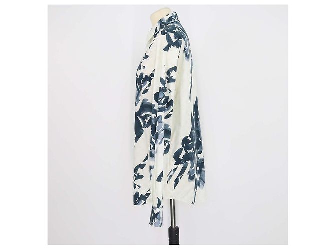 Louis Vuitton White, Blue Cotton Flower Monogram Langarmshirt - Ansicht 2