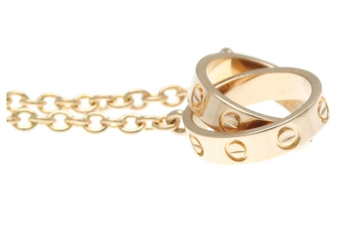 Cartier Love Interlocking 18K Rose Gold Doré - vue 3