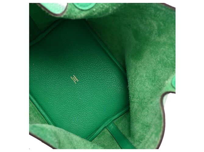 Hermès Hermes Picotin Lock Clemence GM Verde - vista 3