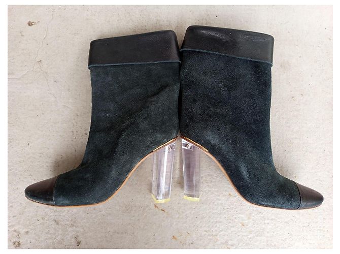 Botines de cuero Chloé con tacón transparente Multicolor - vista 10