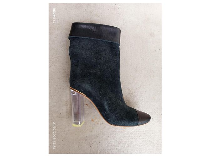 Botines de cuero Chloé con tacón transparente Multicolor - vista 2