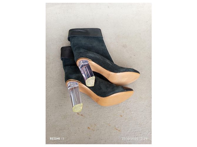 Botines de cuero Chloé con tacón transparente Multicolor - vista 5