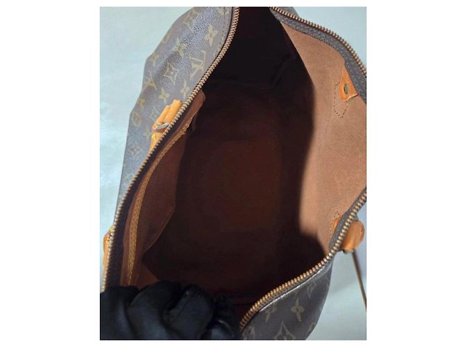 Louis Vuitton Speedy 35 Monogram Marrom Monograma - vista 14