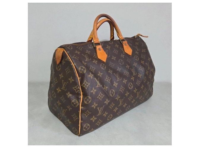 Louis Vuitton Speedy 35 Monogram Marrom Monograma - vista 5