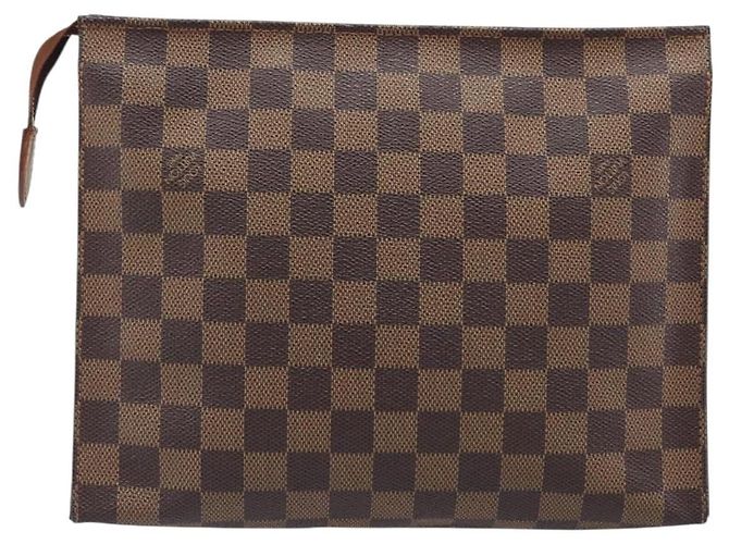 Necessaire Louis Vuitton Damier 26 Marrone - vista 2