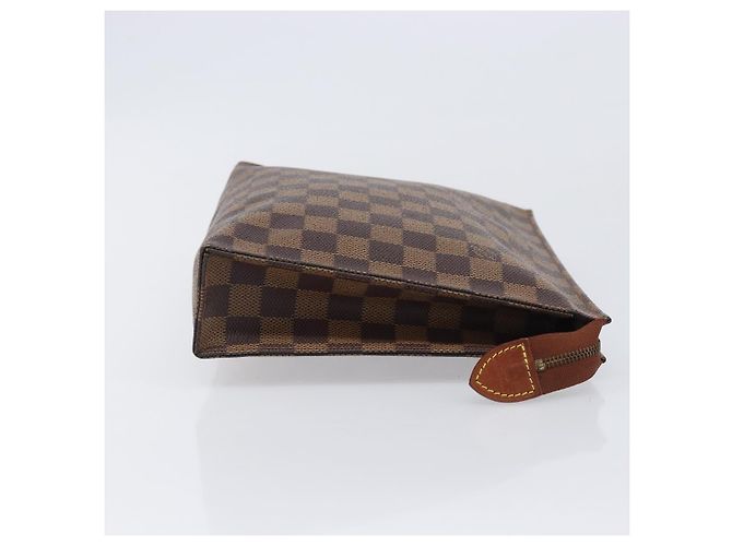Necessaire Louis Vuitton Damier 26 Marrone - vista 3