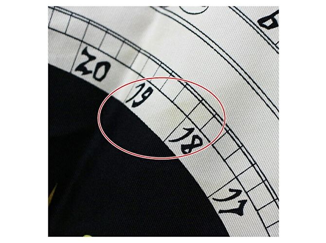 Hermès Hermes Astrology Muster-Schal Schwarz Weiß - Ansicht 10